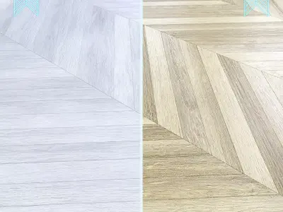 Parquet - Laminate - Wooden floor 2 in 1 Low-poly 3D model 14