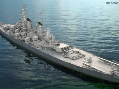  USS Iowa Battleship 1940s Used 