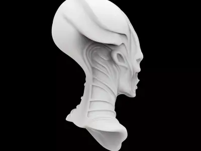 Alien Scout Helmet 3D Print Model 3D print model