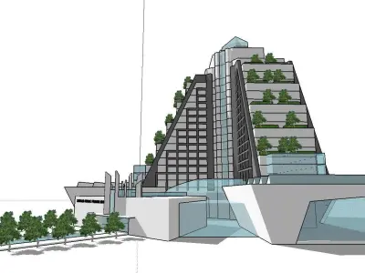vacation spot-Resort-Fashion Leisure Hotel-0260 3D model
