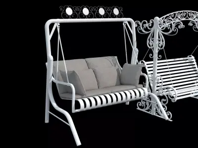 Garden Swing Chair 01 3D model