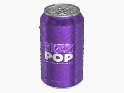  Standard Soda Can With Droplets 355ml V2 
