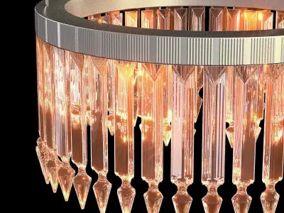 LADY CRINOLINE LUSTRE CLASSIQUE 1 MODULE 3D model