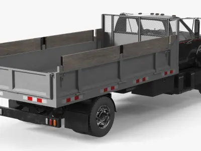  Chevrolet Kodiak C6500 Utility Stake Truck Black-Gray 