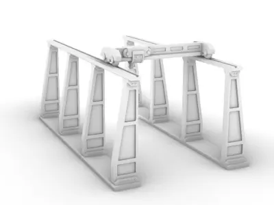 Warehouse Crane 3D print model