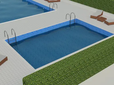 Swimming Pool Scene 3D model
