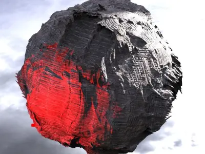 Nordor Dark Moon sculpture 3D model