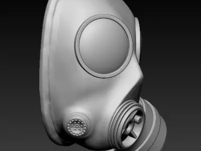 Gas Mask Pendant 3D print model