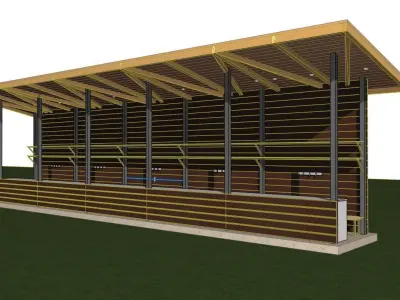 3D model of the pavilion 3D model