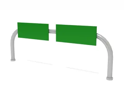 Highway Road Sign 3D model