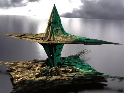 Sunlight Angelic Sci fi Star 2  3D model