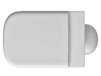 Floor Mount rectangle shape EWC toilet Modeled in 3ds max 3D model