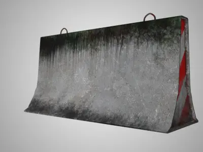 Concrete block Free 3D model