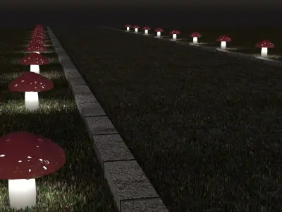 garden lighting 3D model