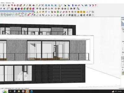 Casa Villa - Modern SketchUp 3D Model 3D model