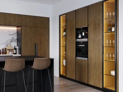 Modern kitchen 6 3D model