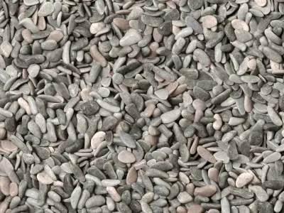 Pebble low n7 form rentangle 3D model