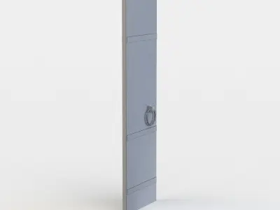 Left door Low-poly 3D model