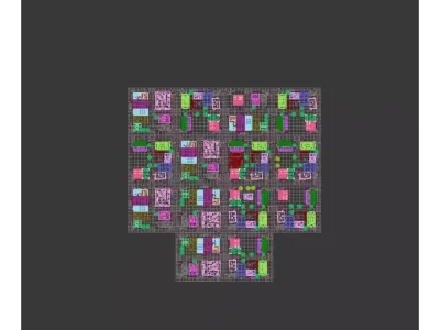 Urban street view 3D model