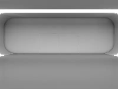 Sci Fi Warehouse 3D model buy