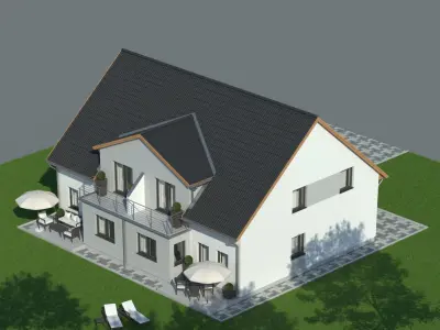 Family House 6 3D model