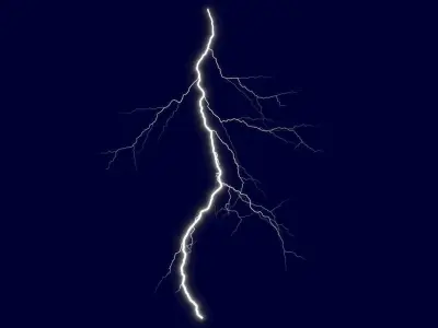 Realistic 3D Lightning CG-05 Low-poly 3D model
