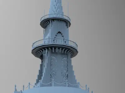 Elden Celtic Watchtower castle Kit bash 3D model