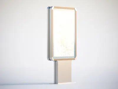 Information board 3D model