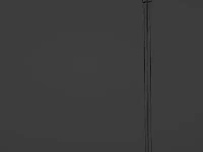 Sci fi - Lamps for streets Low-poly 3D model