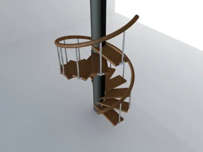 Spiral stairs Free 3D model