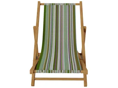 Beach Chair Low-poly 3D model
