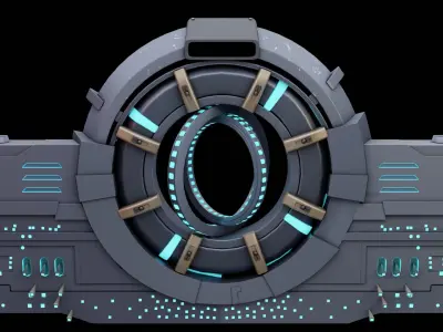 Sci-Fi Alien Spaceship 3D model