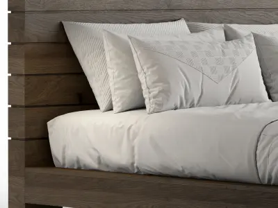 Coimbra platform bed by Furniture of America 3D model