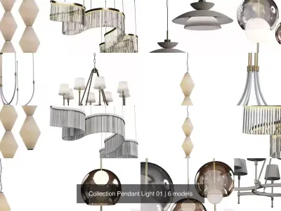 Collection Pendant Light 01 3D Model Pack