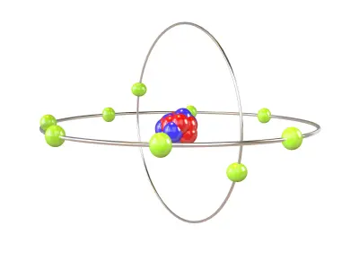 Fluorine Chemical Element v2 003 Low-poly 3D model