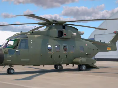  AgustaWestland AW101 with Cargo Bag 