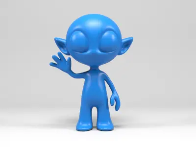 Alien  3D print model get