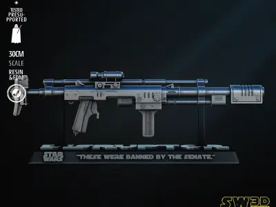 STAR WARS Ion Disruptor Blaster Tested for 3D Printing 3D print model