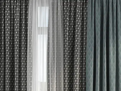 Curtain Set 286 3D model