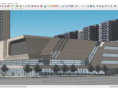 Sketchup Shopping Center D9 3D model