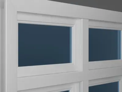 Transom over two operating window 3D model