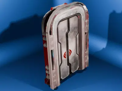 Quantum Rift Door Low-poly 3D model