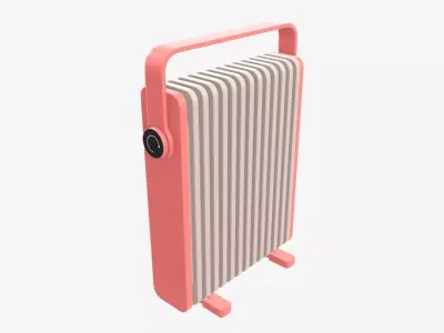 Electric heater radiator vertical  3D model