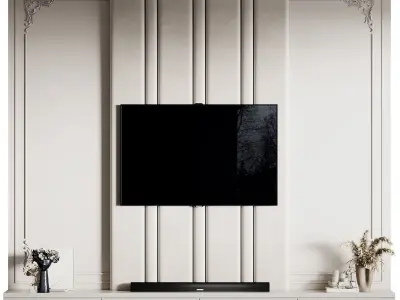 Tv Wall 65 3D model