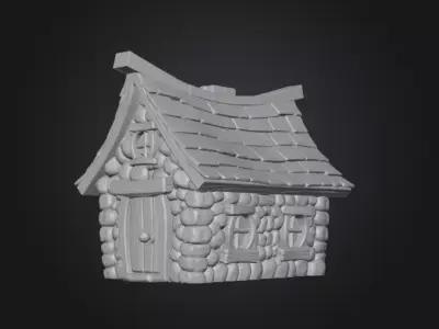  3D printable house models bundle of 4  3D print model