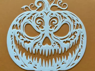 Glow in the Dark Jack O Lantern Wall Art  3D print model