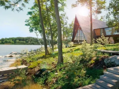 Three story A - Frame house 3ds max file 2018 2019 2020 2021 3D model