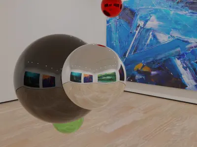 HDRI - Art Museum Gallery Interior 1 - HDR - EXR - 8192x4096 Texture