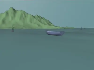 Sunset On The Harbor 3D model