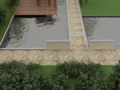 Backyard Design 3D model